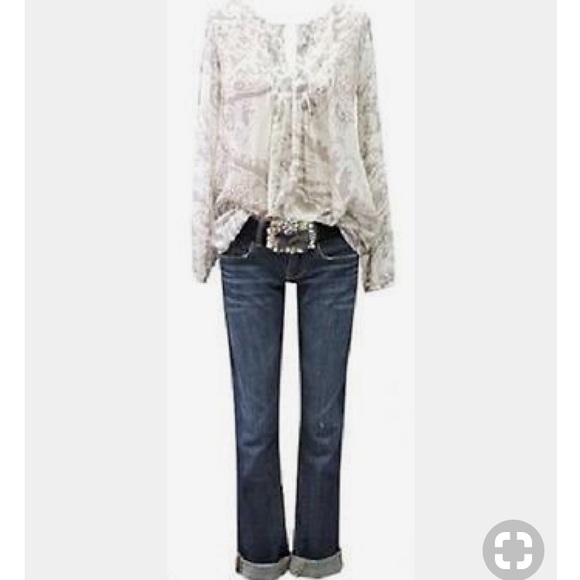 CAbi Tops - Cabi pleated peasant blouse